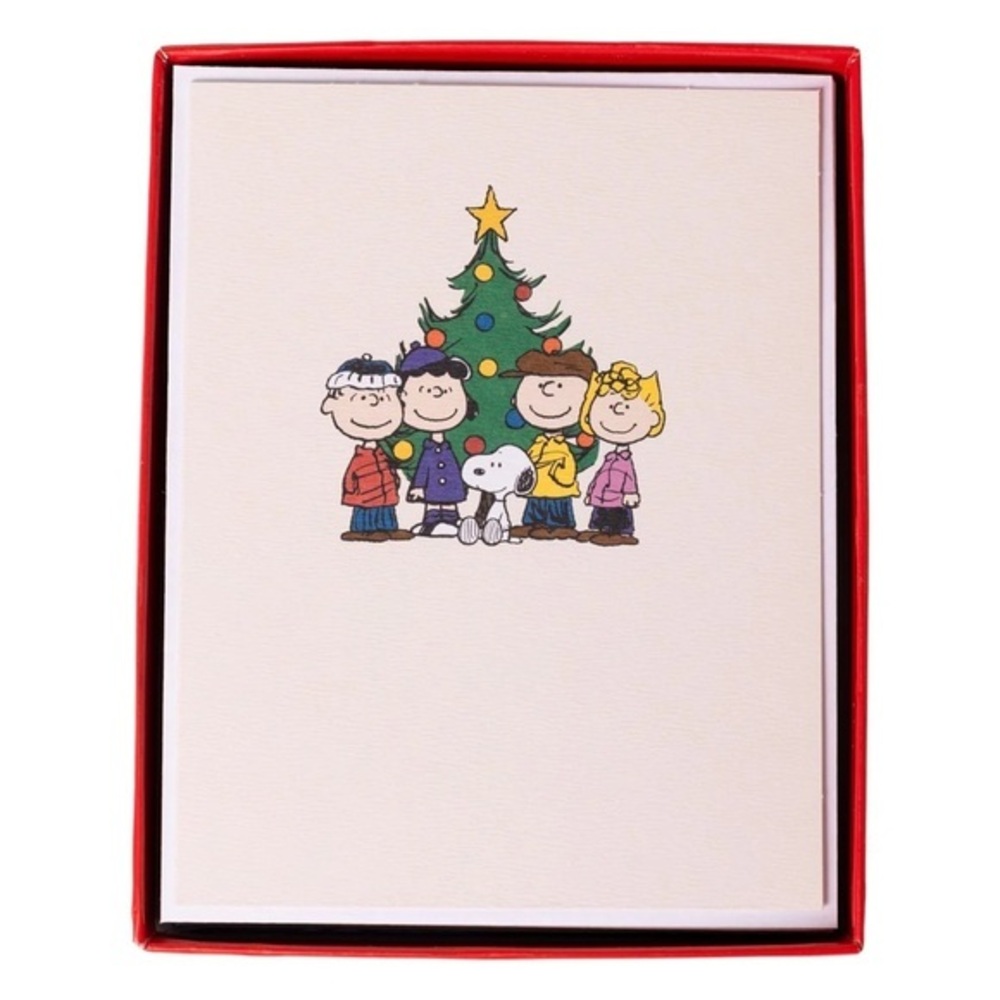 Peanuts nwt Christmas Card Set Holiday Boxed Cards 15 cards and envelopes